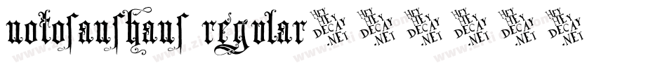 NotoSansHans Regular字体转换